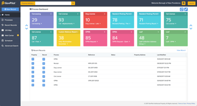 Government Management Software - GovPilot's Dashboard