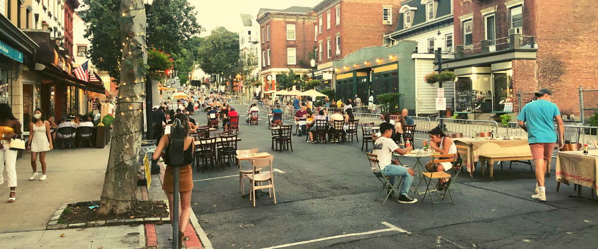 Tarrytown Street Reclamation and outdoor dining