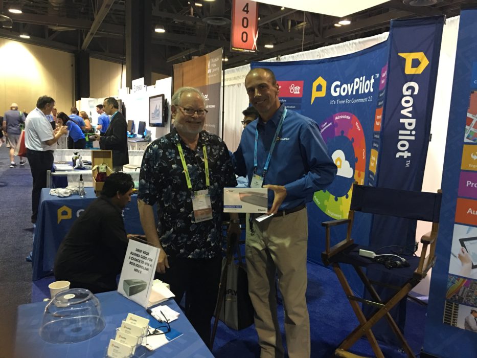 GovPilot's exhibit at booth #528 garnered a lot of attention. The GovPilot team left NACo 2016 with bags filled to the brim with business cards.